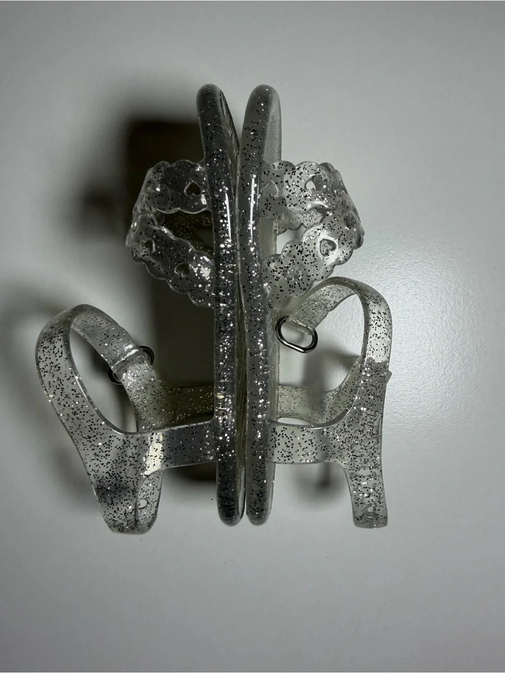 Old Navy Baby Girl 3 Silver Clear Sandal Jelly Shoes